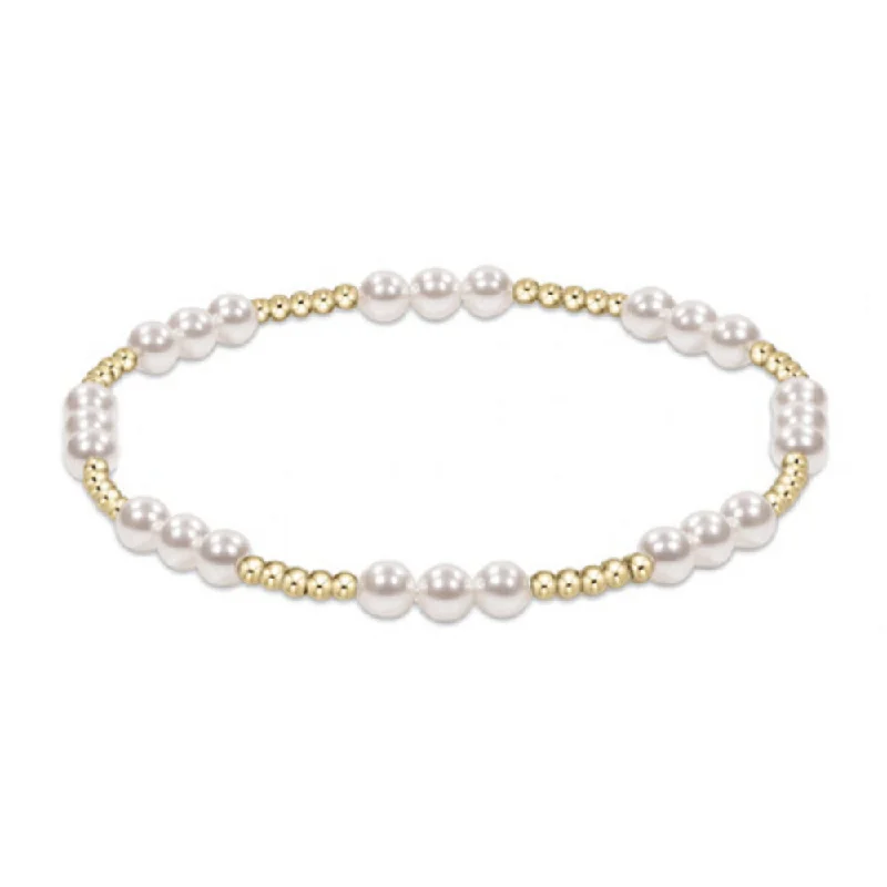 women diamond bangles -enewton 7.25" extends Joy Pattern 4mm Bead Bracelet - Pearl