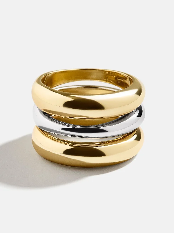 women infinity rings -Moxie Ring - Gold/Silver