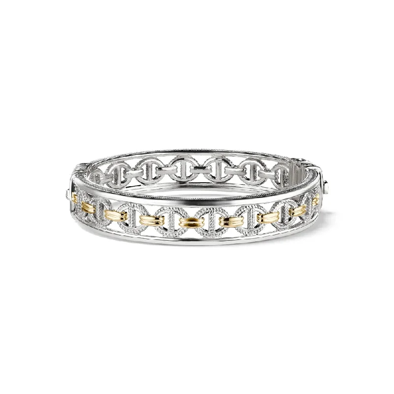 women luxury bracelets -Judith Ripka Vienna Link Bangle Bracelet