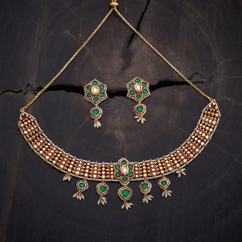 women handmade necklaces -Kundan Necklace 168899