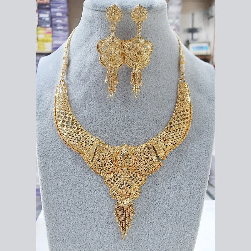 women choker necklaces -Martina Jewels Gold Plated Necklace Set