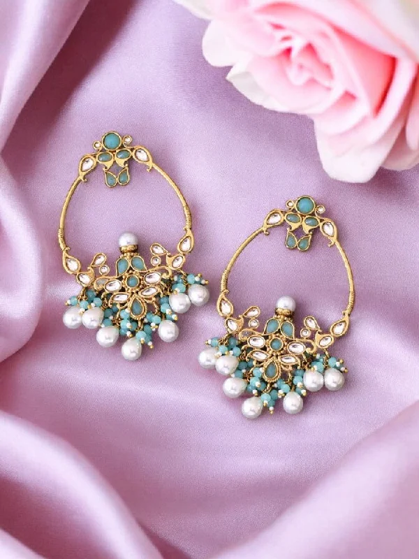 women hoop earrings for women -Turquoise Tia Chandbalis