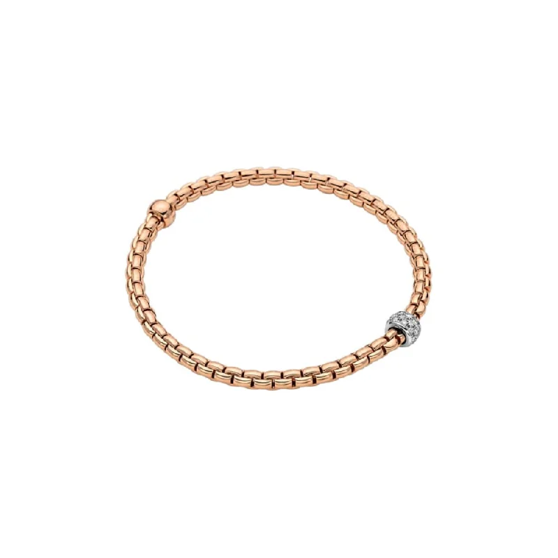 women rose gold bracelets -Fope Eka 18k Rose and White Gold Flex'it Bracelet