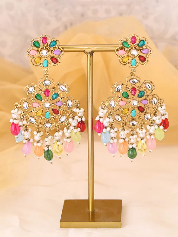 women stud earrings for women -Multicolor Tanu Danglers