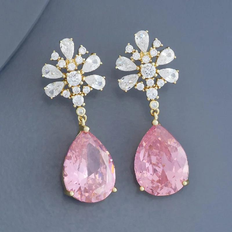 women gold plated earrings -Trendy Earring 178850