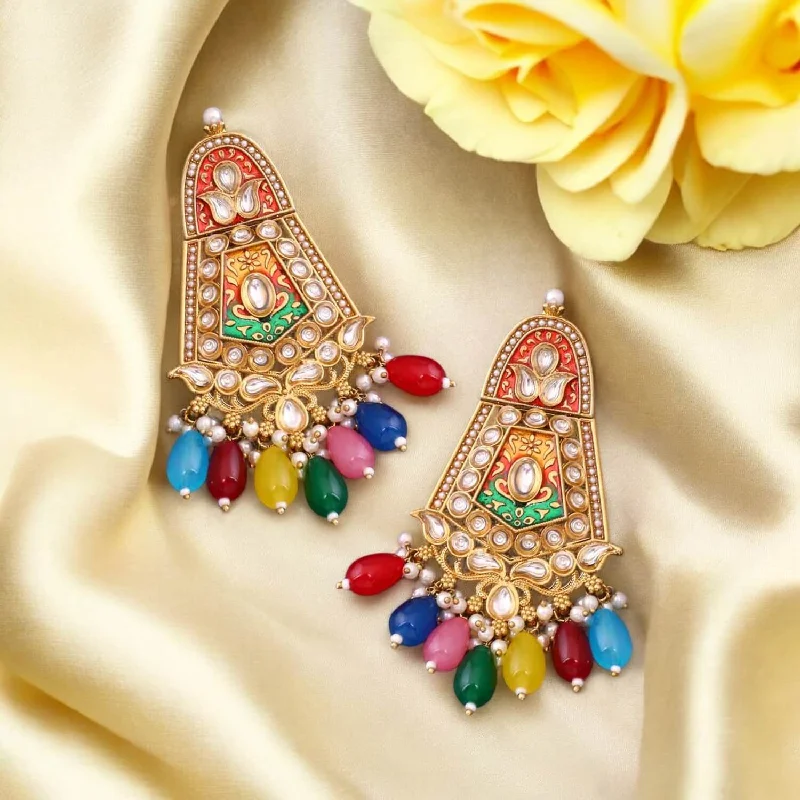 women anniversary earrings -Prismatic Aasavari Danglers