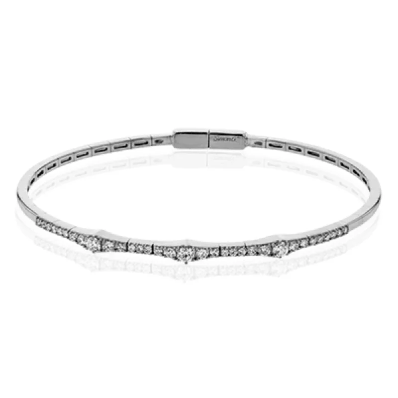 women customized charm bracelets -Simon G. 18k Diamond Bangle Bracelet