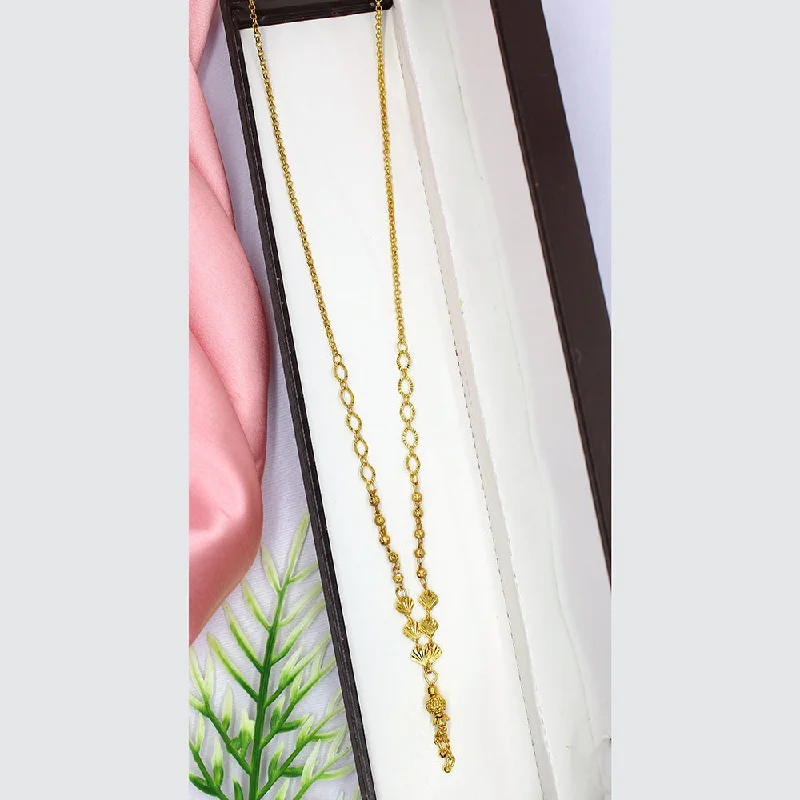 women chic statement necklaces -Mahavir Dye Gold Dokiya Necklace