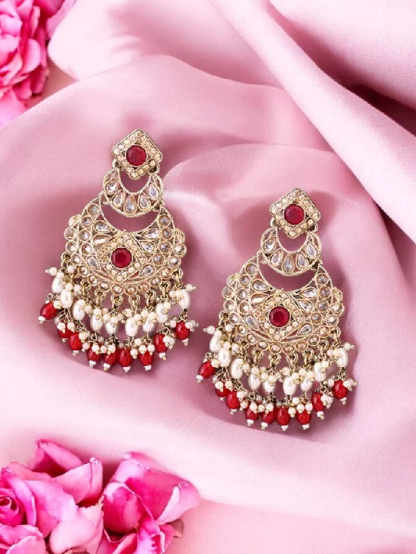 women wedding earrings -Rani Nila Chandbalis