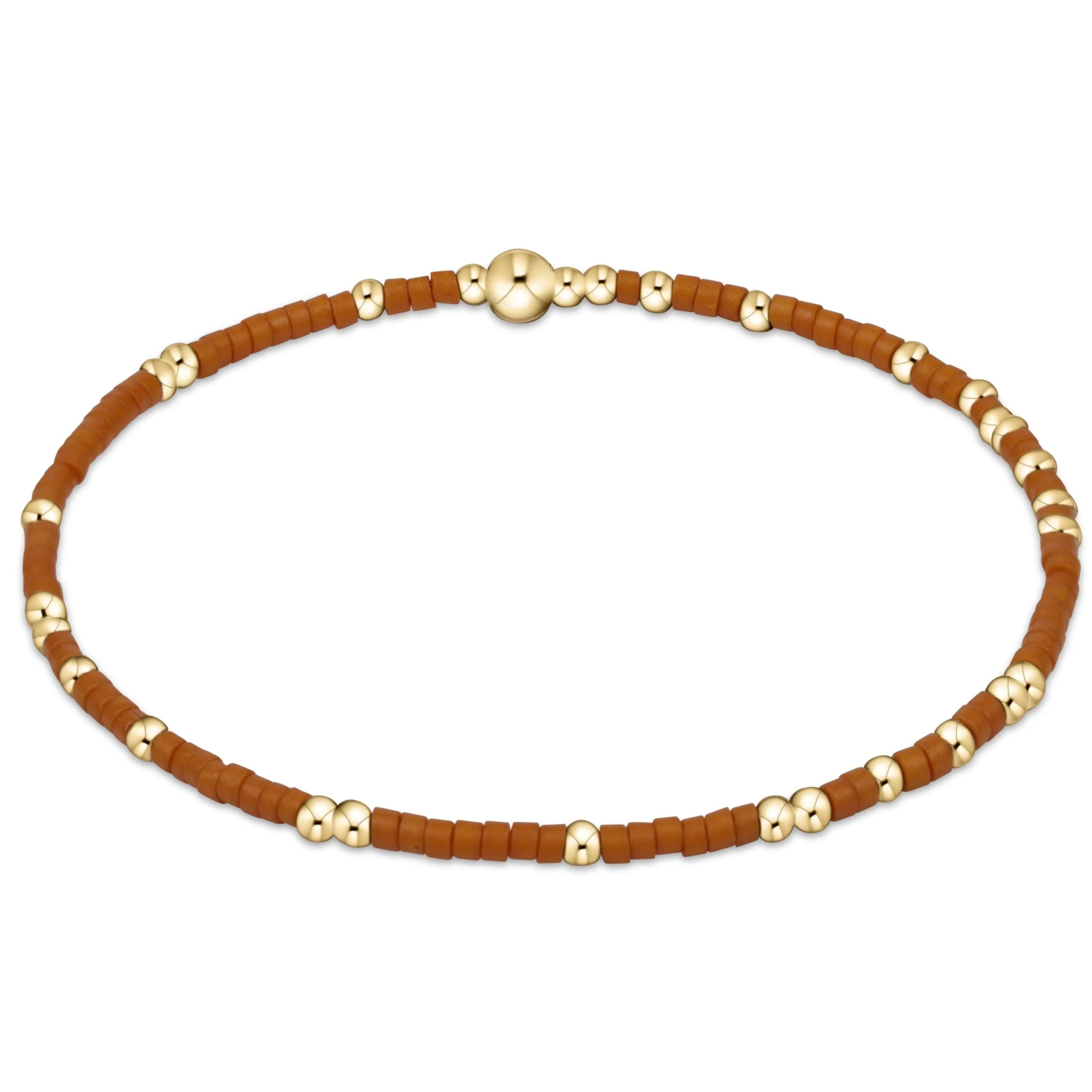 women eco-friendly bracelets -enewton 7.25" extends  Gameday Hope Unwritten Bracelet - Burnt Orange