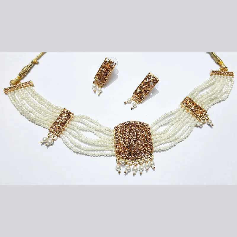 women birthday necklaces -Martina Jewels Gold Plated Necklace Set