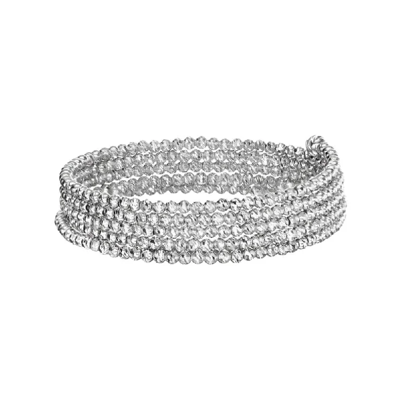 women silver plated bracelets -Platinum Born Limitless Loop Bracelet