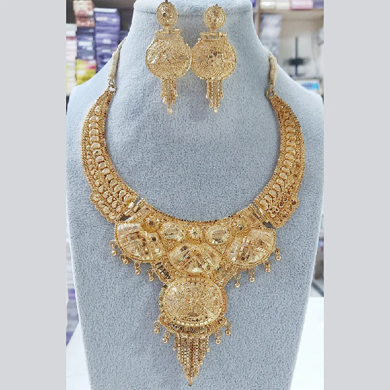 women luxury necklaces -Martina Jewels Gold Plated Necklace Set