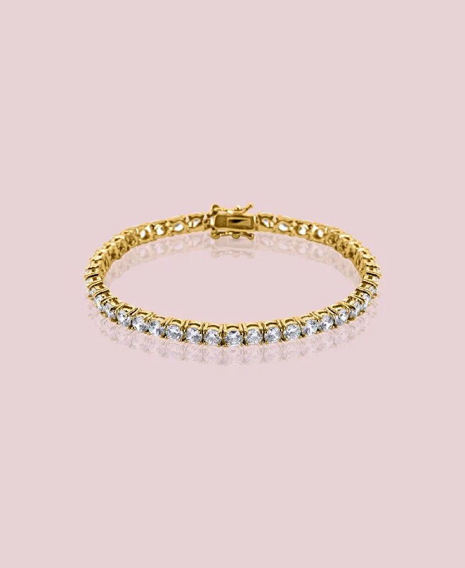 women gold bracelets -THE TENNIS BRACELETS