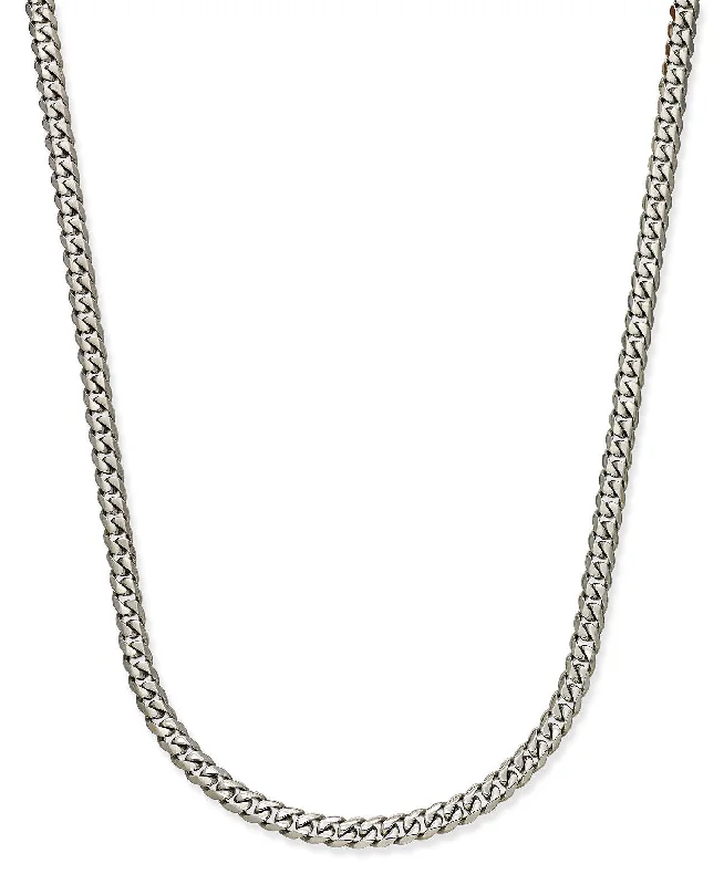 women sapphire necklaces -Sutton Men's Stainless Steel Silver Necklace