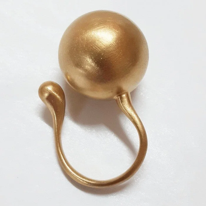 women men’s rings -RING ADJUSTABLE GOLD SPHERE