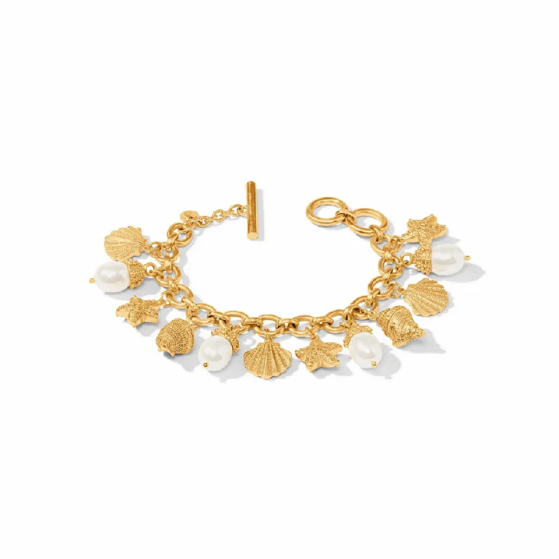 women luxury gold bracelets -Julie Vos Sanibel Charm Bracelet