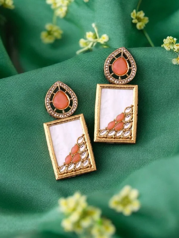 women hoop earrings -Coral Jisha Danglers