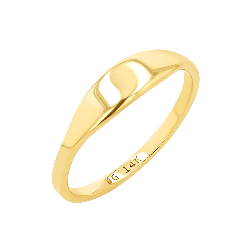 women anniversary rings -Tapered Stacking Band