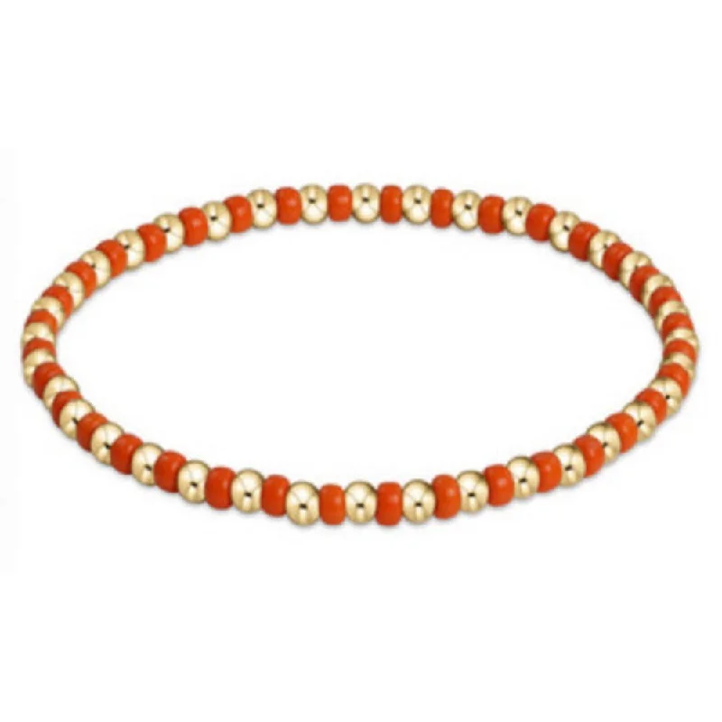 women pearl bracelets -enewton 6.25" Gameday Hope Grateful Bracelet - Bright Orange