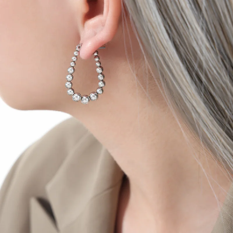 women luxury earrings for women -just-lil-things-silver-hoop-earrings-jlt12179