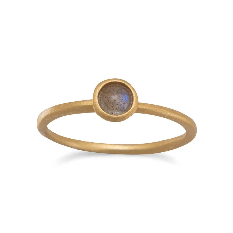 women ruby rings -Moonstone Ring Gold-plated on Sterling Silver Satin Finish