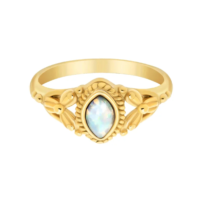 women art deco rings -Koko Opal Ring