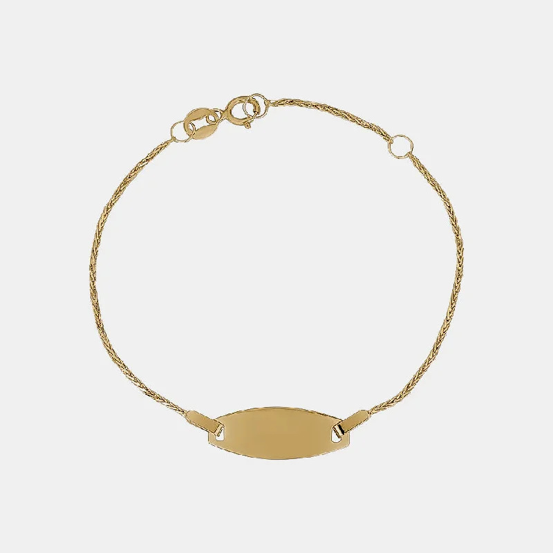 women diamond bangles -Solid Gold Baby Bracelet