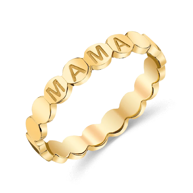 women antique rings -Bubble Engravable Eternity Band