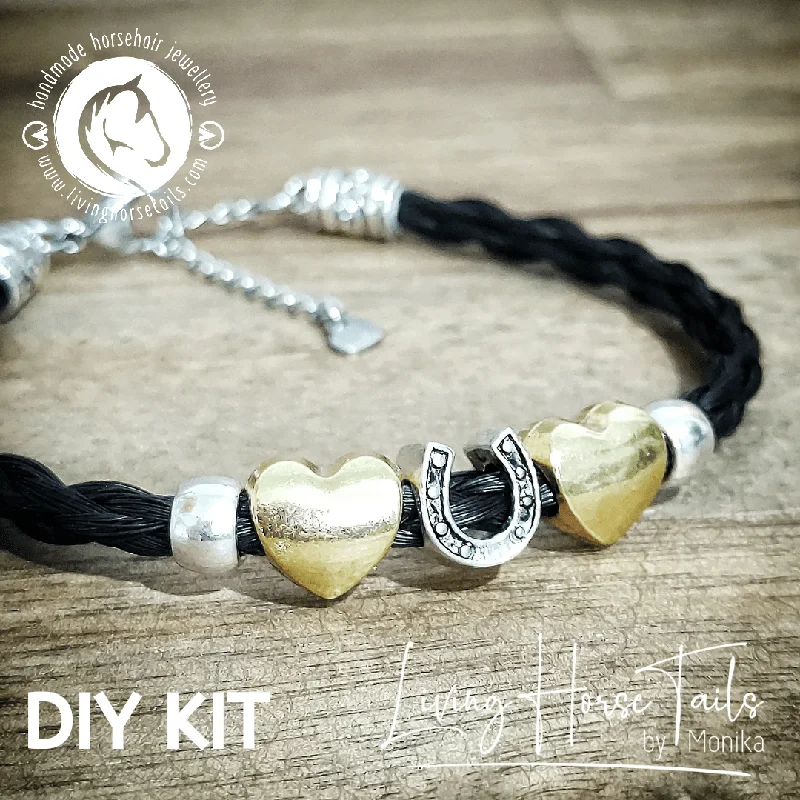 women customized bangles -DIY Horsehair Bracelet Kit. Make your own (Style B)