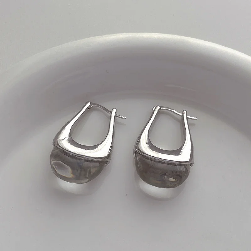 women gemstone stud earrings -just-lil-things-silver-hoop-earrings-jlt11883