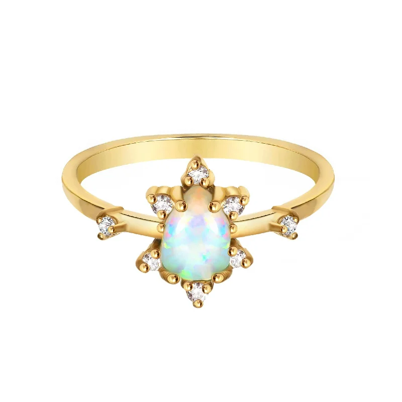 women wedding rings for women -Marie Opal Ring