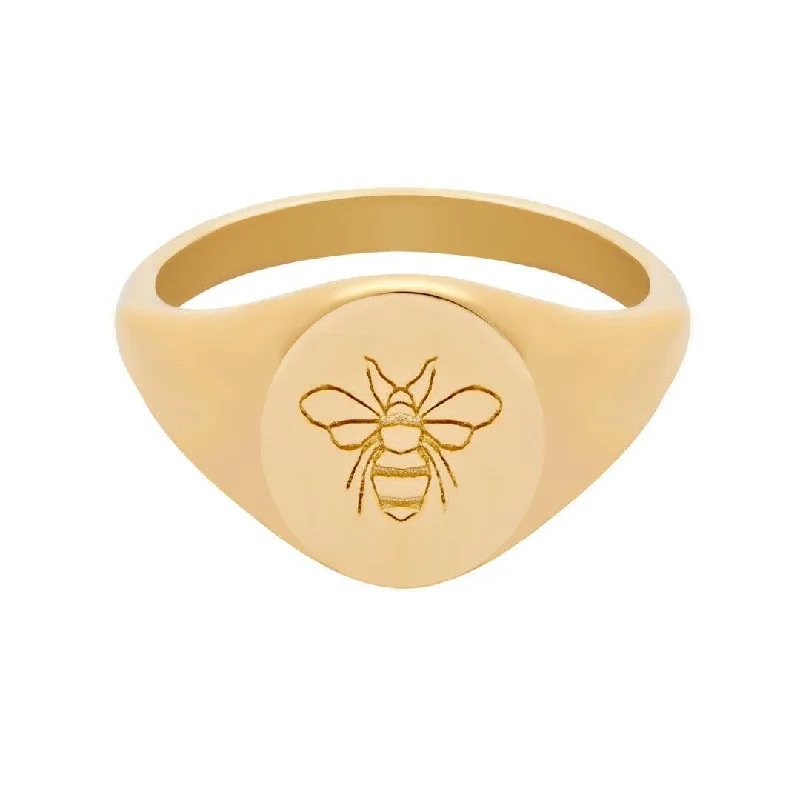 women luxury diamond rings -Bumble Signet Ring