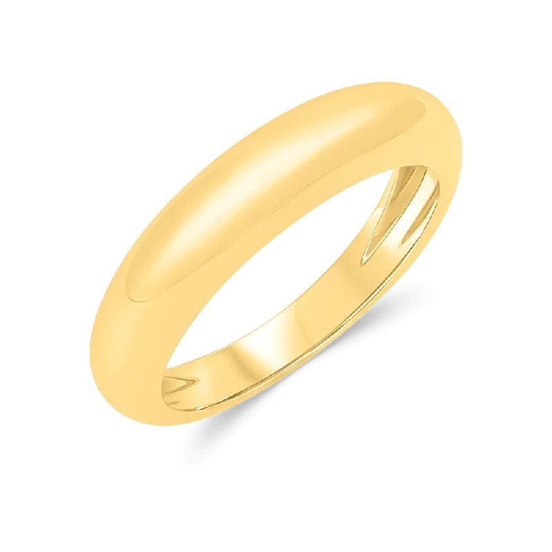 women luxury rings -Crescent Dome Band