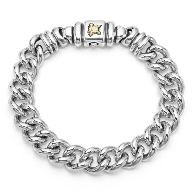 women statement bangles -Lagos Anthem Curb Chain Bracelet, 12mm 