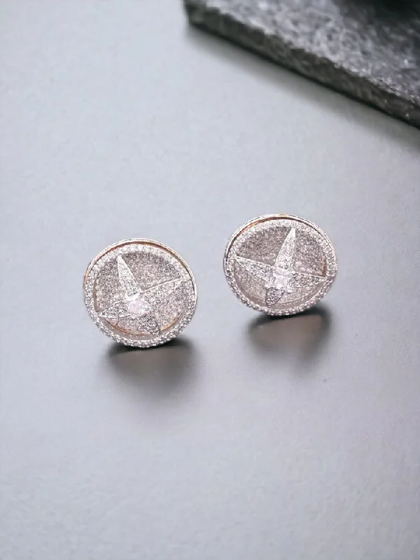 women anniversary earrings -Silver Oline Zirconia Studs