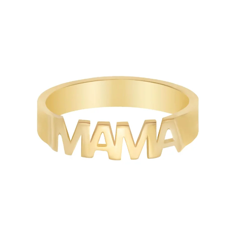 women moonstone rings -Block Mama Ring