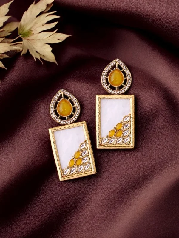 women geometric earrings -Lemon Jisha Danglers