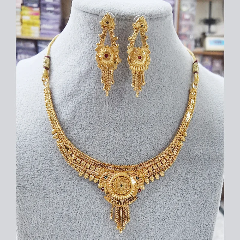 women chain link necklaces -Martina Jewels Gold Plated Necklace Set