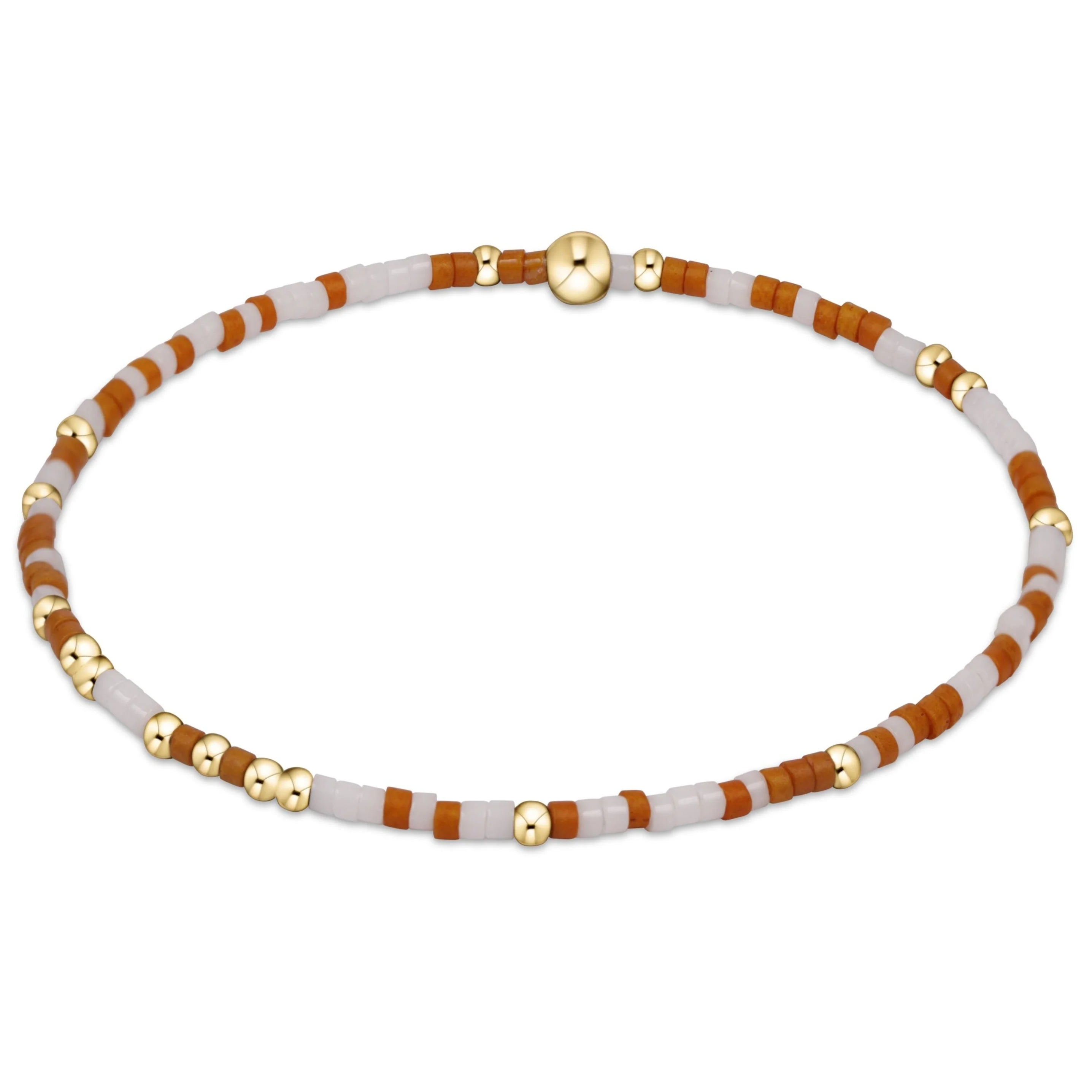 women elegant bangles -enewton 7.25" extends  Gameday Hope Unwritten Bracelet - Burnt Orange White