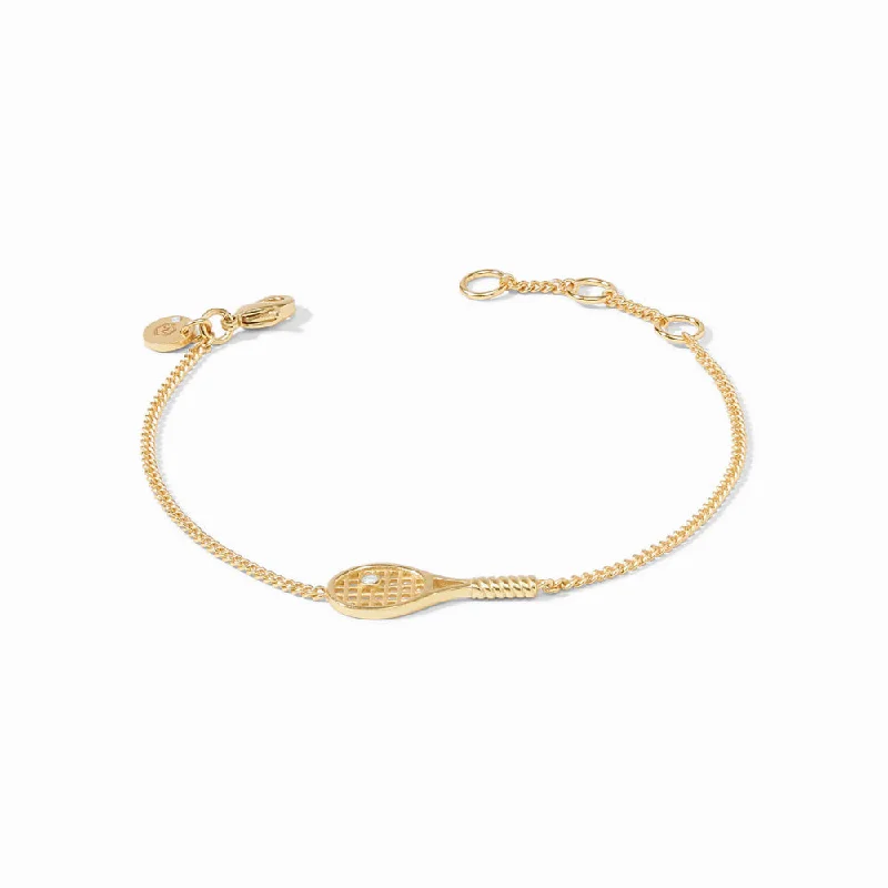 women wedding bangles -Julie Vos Tennis Racquet Delicate Bracelet