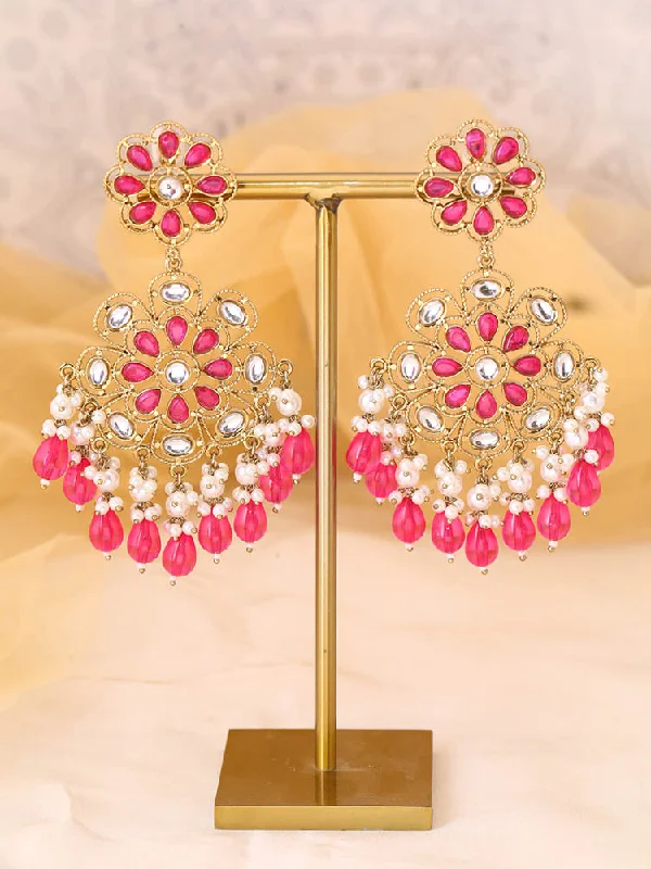 women pearl stud earrings -Rani Tanu Danglers