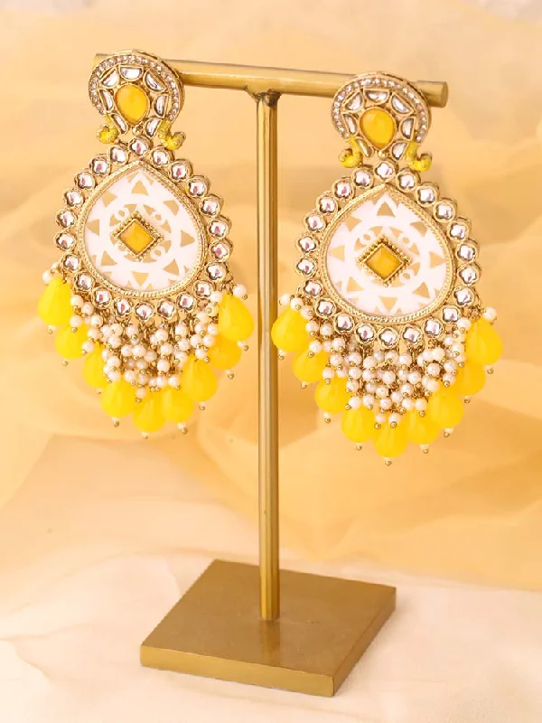 women elegant stud earrings -Lemon Bani Chandbalis