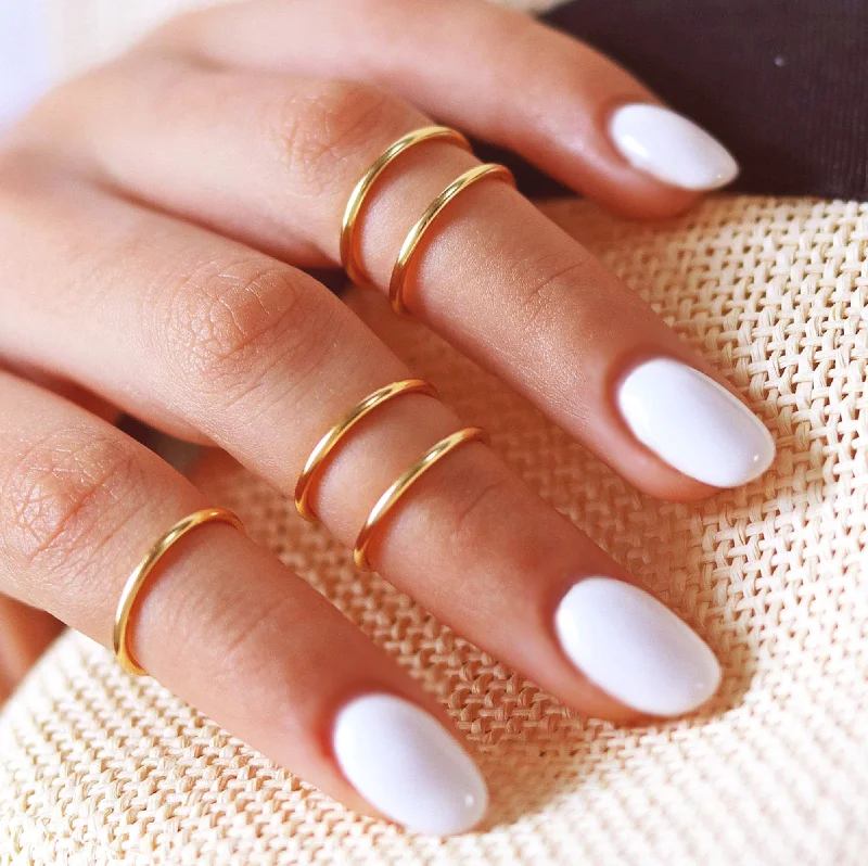 women timeless rings -5 Gold Knuckle Rings