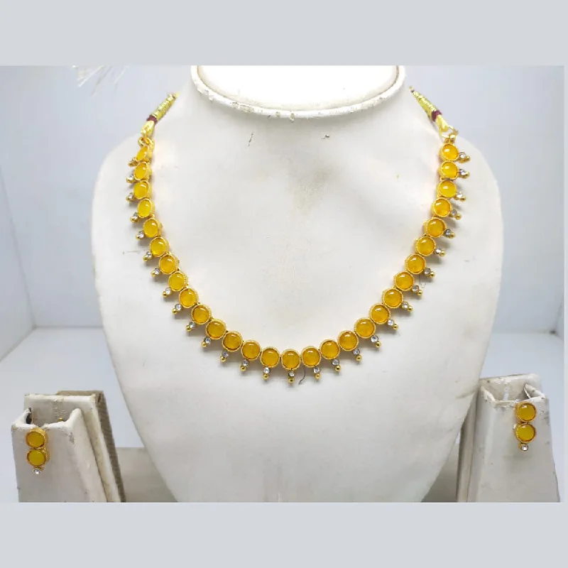 women high-quality necklaces -Palak Art Gold Plated Necklace Set