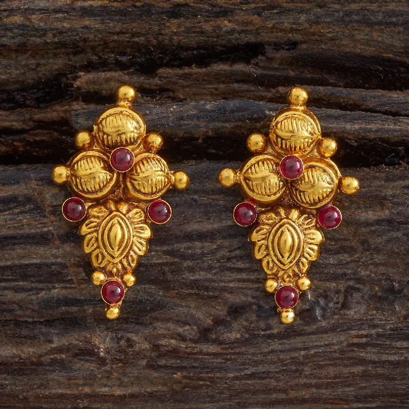 women drop earrings -Silver Temple Earring 175732