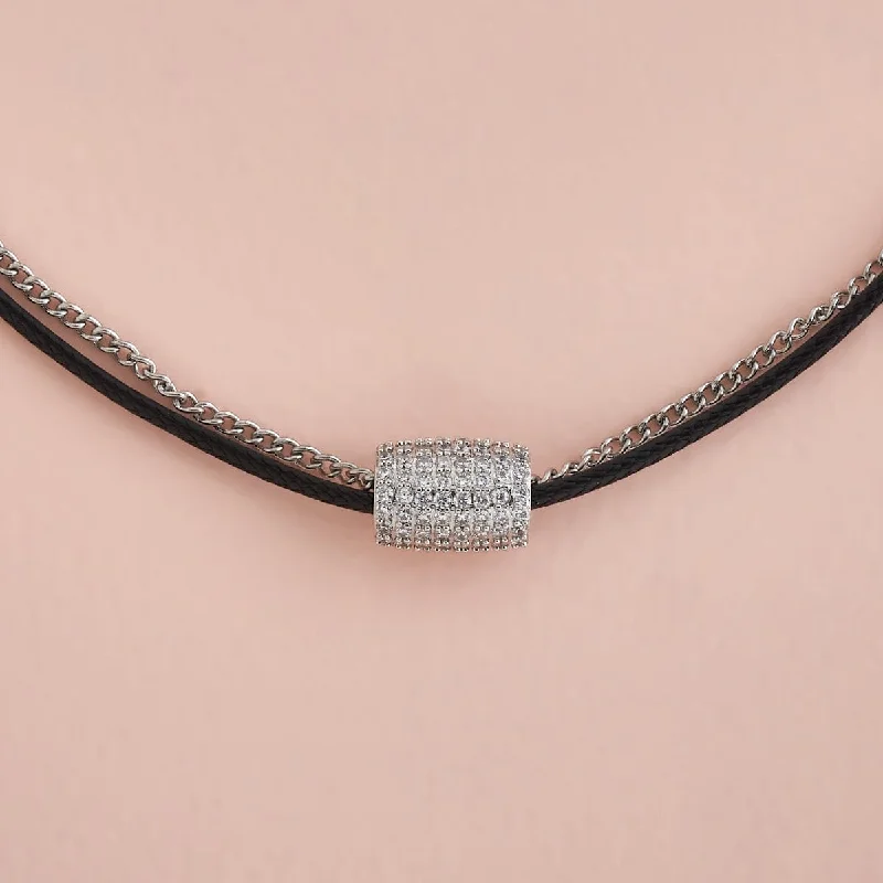 women silver chain necklaces -Trendy Necklace 174539