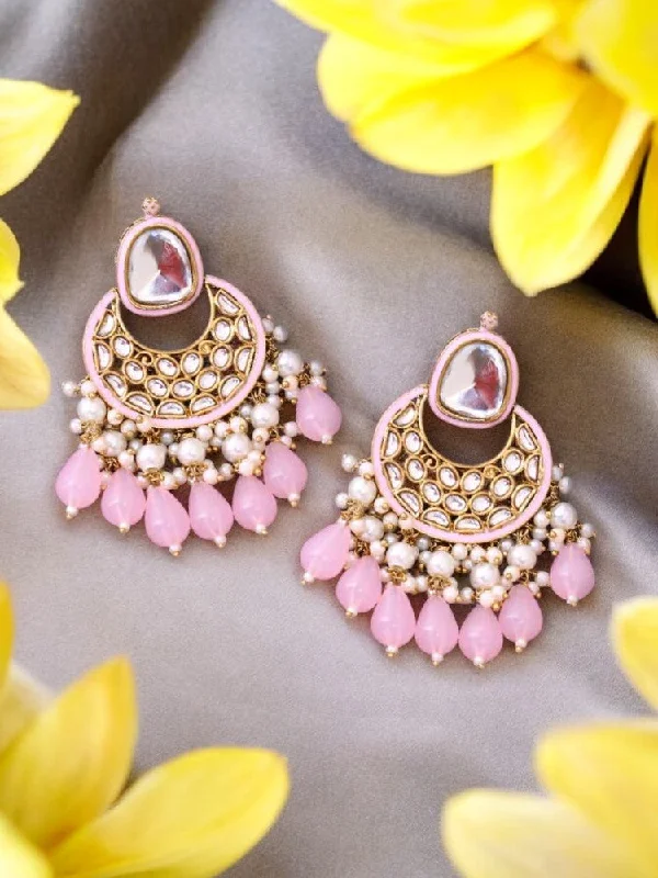 women everyday earrings -Blush Aabriti Chandbalis