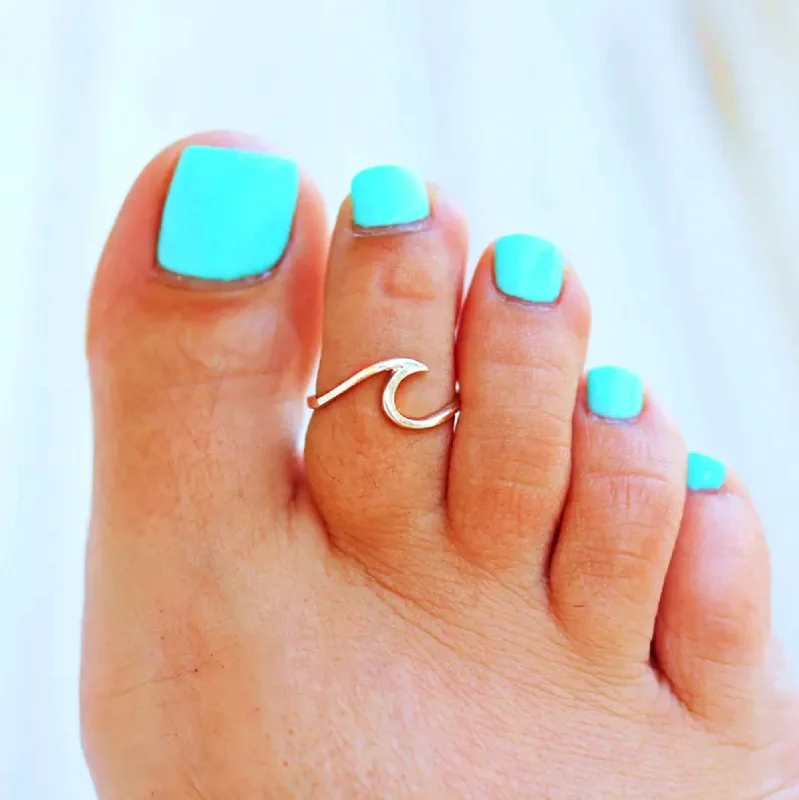 women forever rings -Wave Toe Ring