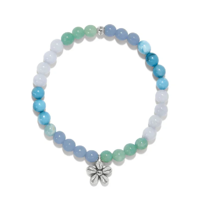 women birthstone bangles -Brighton Enchanting Flower Stretch Bracelet